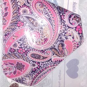 💕5/$18 Pink Paisley Facemask